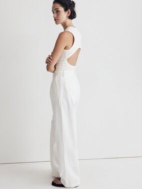 Madewell Crewneck Thong Bodysuit in Sleekhold